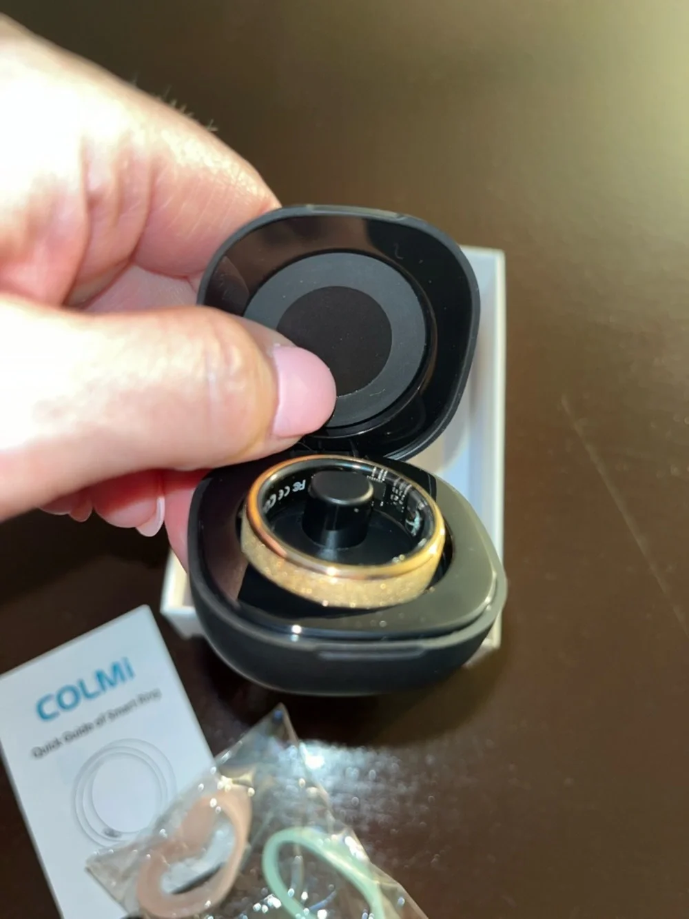 R10 Smart Ring - Black and Gold men’s 13